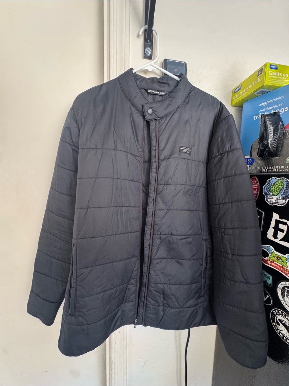 Travis Mathew Black Quilted Jacket